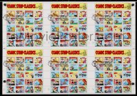 4r003 COMIC STRIP CLASSICS uncut stamp sheet 1995 1st day of issue, great images of classics!