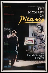 4r792 MYSTERY OF PICASSO 1sh R1986 Le Mystere Picasso, Henri-Georges Clouzot & Pablo!