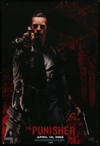 4r838 PUNISHER teaser 1sh 2004 Thomas Jane as the Marvel Comics superhero pointing gun!