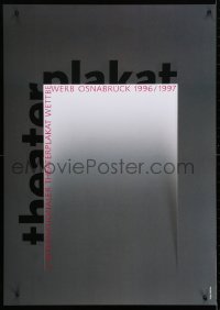 4r228 3 INTERNATIONALER THEATERPLAKAT WETTBEWERB 23x33 German special poster 1996 Holger Matthies!