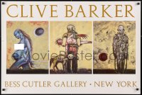 4r098 CLIVE BARKER BESS CUTLER GALLERY 24x36 museum/art exhibition 1993 wild horror artwork!