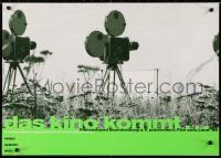 4r025 DAS KINO KOMMT 17x23 German film festival poster 1996 image of movie cameras in a field!