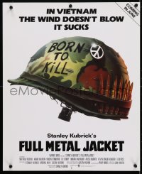 4r307 FULL METAL JACKET 17x21 special poster 1987 Stanley Kubrick Vietnam War movie, different!