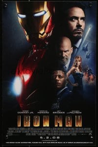 4r064 IRON MAN advance mini poster 2008 Robert Downey Jr. is Iron Man, Stark Industries Prototype!