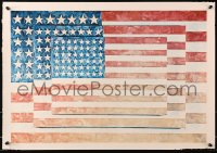 4r034 JASPER JOHNS #22/150 19x26 art print 1960s patriotic, Three Flags by the artist!