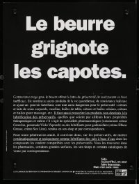 4r355 LE BEURRE GRIGNOTE LES CAPOTES 12x16 French special poster 1990s HIV/AIDS, be careful!