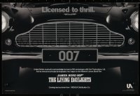 4r362 LIVING DAYLIGHTS 12x18 special poster 1986 great image of classic Aston Martin car grill!