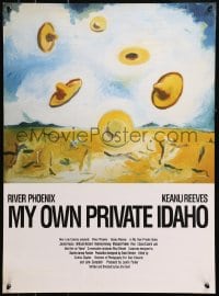4r389 MY OWN PRIVATE IDAHO 20x28 special poster 1991 Phoenix & Reeves, completely different art!