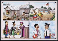 4r335 KATIBA SASA CAMPAIGN 17x23 Kenyan poster 1990s National Civil Society Congress, education!