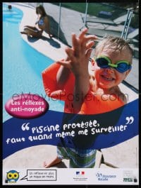 4r400 PISCINE PROTEGEE, FAUT QUAND MEME ME SURVEILLER 24x32 French special poster 2000s safety!