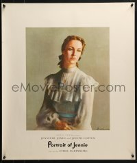 4r405 PORTRAIT OF JENNIE 22x26 special poster 1949 Brackman art of beautiful ghost Jennifer Jones!