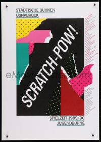 4r218 STADTISCHE BUHNEN OSNABRUCK SPIELZEIT 1989/90 JUGENDBUHNE 23x33 German stage poster 1989!