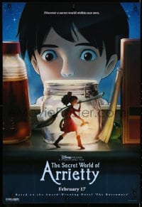 4r423 SECRET WORLD OF ARRIETTY 19x27 special poster 2012 Japanese Studio Ghibli fantasy anime cartoon!