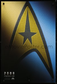 4r070 STAR TREK teaser mini poster 2009 J.J. Abrams, cool image of the Starfleet logo!