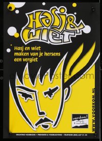 4r489 VOORKOM 12x17 Dutch special poster 2000s prevent, don't blow it, Hasj en Wiet!