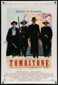 4r950 TOMBSTONE DS 1sh 1993 Kurt Russell as Wyatt Earp, Val Kilmer as Doc Holliday