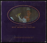 4s177 PRINCESS & THE FROG 11x12 animation cel 2009 Tiana holding frog, For Your Consideration!