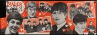 4s270 BEATLES 19x53 magazine poster 1964 Harrison, McCartney, Starr & Lennon, sent to stores!