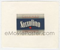 4s197 COLOMBO linen Italian 4x5 wine label 1950s advertising their Sassolino brand of wine!