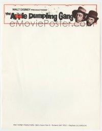 4s287 APPLE DUMPLING GANG 9x11 letterhead 1975 Disney, Don Knotts, Tim Conway