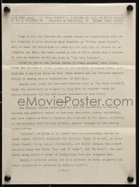 4s022 CECIL B. DEMILLE 9x12 newsletter 1927 five pages of news about the great director's studio!