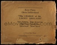 4s180 CHARGE OF THE LIGHT BRIGADE 12x15 lobby card brown bag 1936 Errol Flynn, Olivia De Havilland