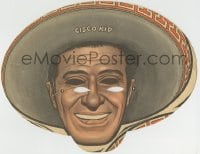 4s185 CISCO KID 11x13 promo mask 1953 kids got it from Tip-Top bread, cool die-cut image!