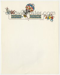 4s290 DISNEY ON PARADE 9x11 letterhead 1970s Mickey Mouse live in person, cool cartoon art!