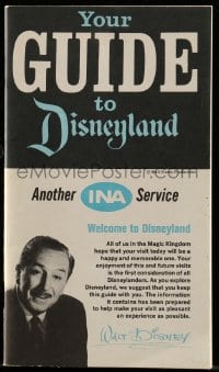 4s017 DISNEYLAND 4x7 guide 1966 maps, photos & information about the famous theme park!