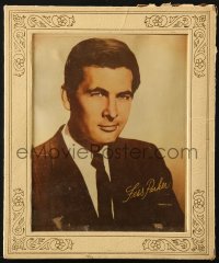 4s251 FESS PARKER 8x10 color print in 10x12 frame 1950s great portrait of the Davy Crockett star!