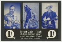 4s206 GENE AUTRY 9x13 arcade card display 1940s great cowboy images with guitar & Champion, rare!