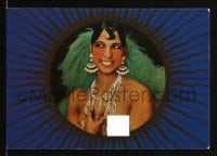 4s056 JOSEPHINE BAKER 4x6 French promo card 1993 exhibition of photos at French gallery!