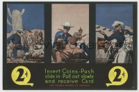 4s207 LONE RANGER 8x12 arcade card display 1940s great images of the masked hero & Tonto, rare!