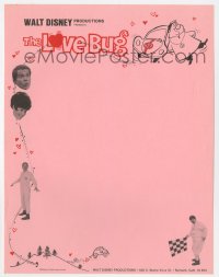 4s296 LOVE BUG 9x11 letterhead 1969 Disney, Volkswagen Beetle Herbie!