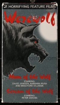 4s175 MOON OF THE WOLF/SCREAM OF THE WOLF 4x8 VHS set 1994 two horrifying feature films!