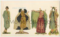 4s166 NORMA SHEARER 9x15 paper doll book cut-outs 1925 the star & three fashion outfits!