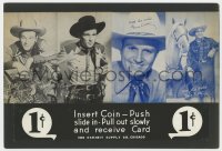 4s208 ROY ROGERS/GENE AUTRY 9x13 arcade card display 1940s great images of the cowboy stars, rare!