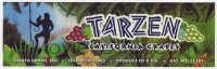 4s125 TARZEN 4x13 crate label 1980s California grapes, cool Tarzan unauthorized rip-off art!