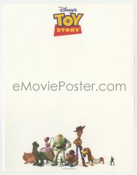 4s307 TOY STORY group of 70 9x11 letterheads 1995 Disney, color image of all the characters!