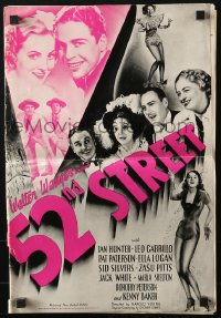 4s537 52ND STREET pressbook 1937 how New York City's Nightclub Row got started, ultra rare!