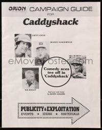 4s597 CADDYSHACK pressbook 1980 Chevy Chase, Bill Murray, Rodney Dangerfield, golf comedy classic!