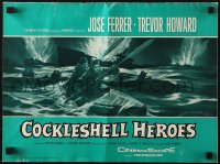 4s616 COCKLESHELL HEROES pressbook 1956 Jose Ferrer, Trevor Howard, World War II canoe commandos!