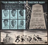 4s620 COMEDY OF TERRORS pressbook 1964 Boris Karloff, Peter Lorre, Vincent Price, Joe E. Brown!