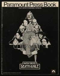 4s633 DEATH ON THE NILE pressbook 1978 Peter Ustinov, Agatha Christie, great Richard Amsel art!