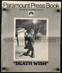 4s634 DEATH WISH pressbook 1974 vigilante Charles Bronson is the judge, jury, and executioner!