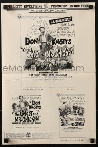 4s683 GHOST & MR. CHICKEN pressbook 1966 scared Don Knotts fighting spooks, kooks, and crooks!
