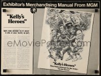 4s749 KELLY'S HEROES pressbook 1970 Clint Eastwood, Savalas, Rickles, Sutherland, Jack Davis art!
