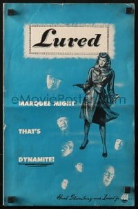 4s783 LURED pressbook 1947 Douglas Sirk, George Sanders, Lucille Ball, Boris Karloff!