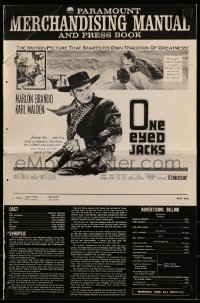 4s835 ONE EYED JACKS pressbook 1961 great images of star & director Marlon Brando!