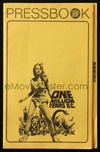 4s836 ONE MILLION YEARS B.C. pressbook 1967 sexiest prehistoric cave woman Raquel Welch!